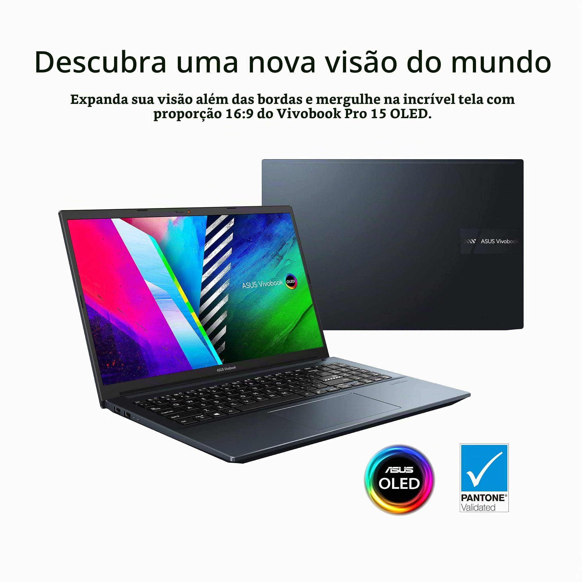 ASUS Notebook VivoBook Pro 15 OLED fino, tela FHD de 15,6